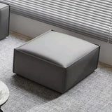 MOXER Elowen Elegant Full Leather Tofu Block Stool from MOXER
