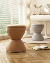 MOXER Elowen Elegant Solid Wood Rotating Dressing Stool from MOXER
