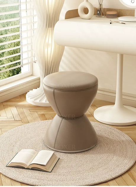 MOXER Elowen Elegant Solid Wood Rotating Dressing Stool from MOXER