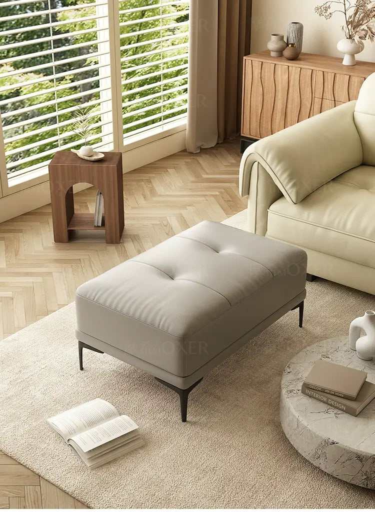 MOXER Elowen Luxe Solid Wood Latex Footstool from MOXER