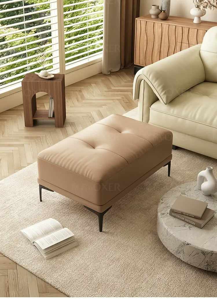 MOXER Elowen Luxe Solid Wood Latex Footstool from MOXER
