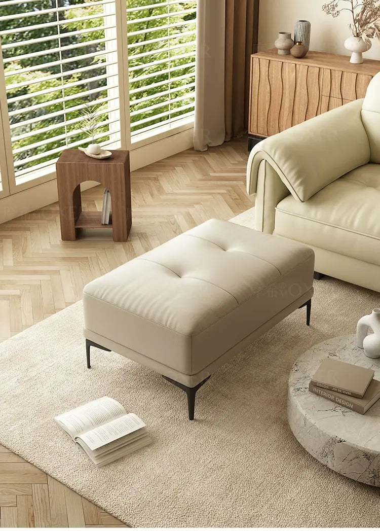 MOXER Elowen Luxe Solid Wood Latex Footstool from MOXER