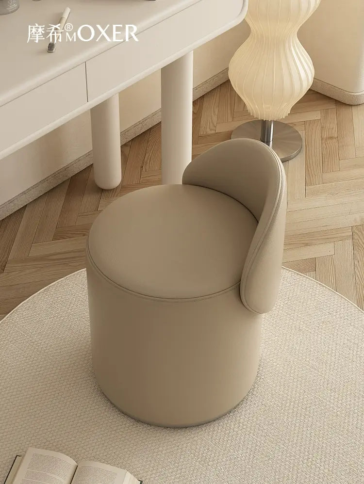 MOXER Elowen Luxurious Leather Makeup Stool from MOXER