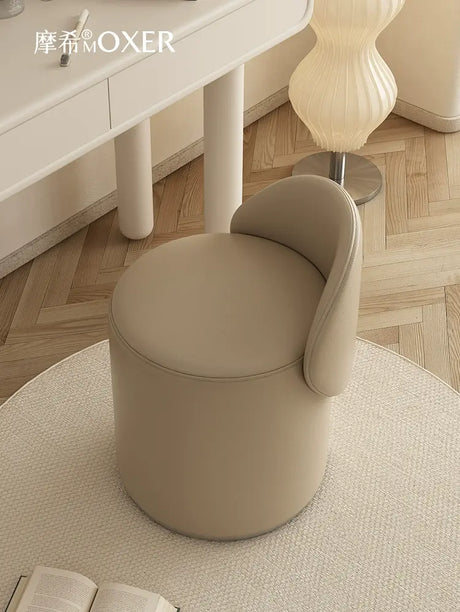 MOXER Elowen Luxurious Leather Makeup Stool from MOXER