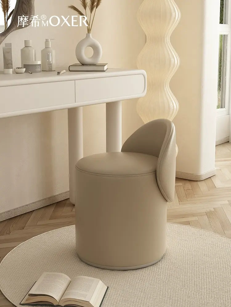 MOXER Elowen Luxurious Leather Makeup Stool from MOXER
