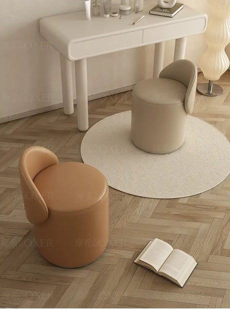 MOXER Elowen Luxurious Leather Makeup Stool from MOXER