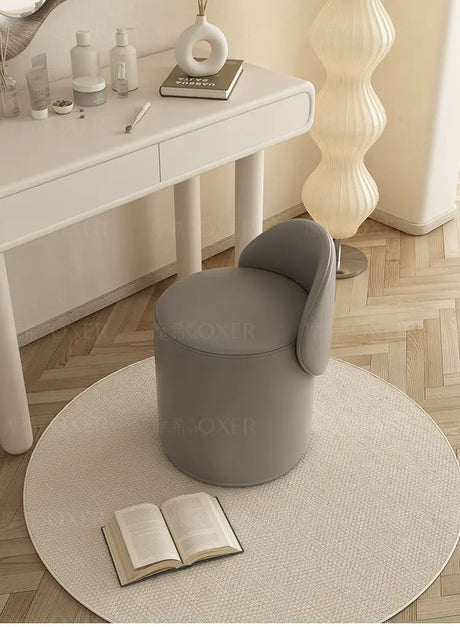 MOXER Elowen Luxurious Leather Makeup Stool from MOXER