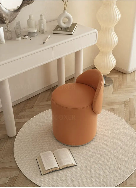MOXER Elowen Luxurious Leather Makeup Stool from MOXER