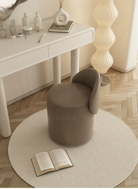 MOXER Elowen Luxurious Leather Makeup Stool from MOXER