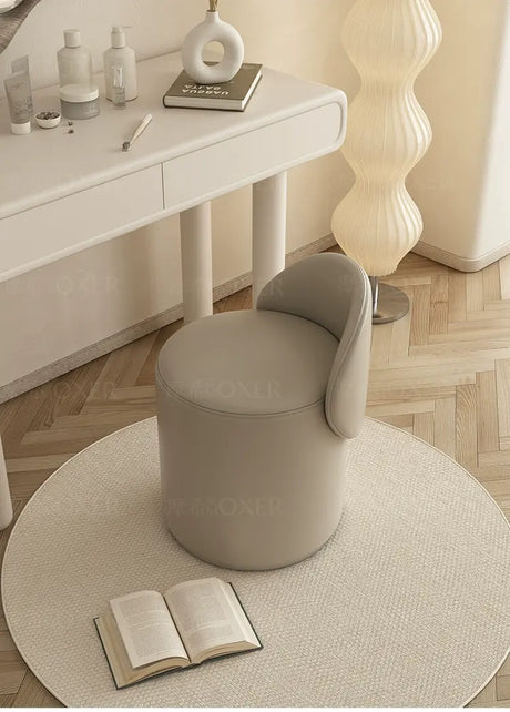 MOXER Elowen Luxurious Leather Makeup Stool from MOXER