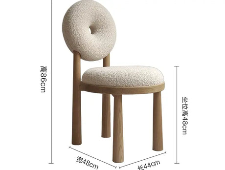 MOXER Elowen Minimalist Fabric Dining Chair from MOXER