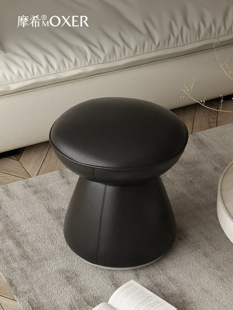 MOXER Elowen Premium Swivel Solid Wood Makeup Stool from MOXER