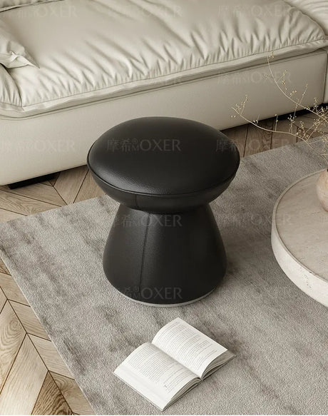 MOXER Elowen Premium Swivel Solid Wood Makeup Stool from MOXER