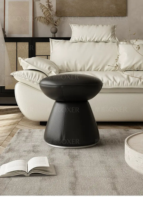 MOXER Elowen Premium Swivel Solid Wood Makeup Stool from MOXER