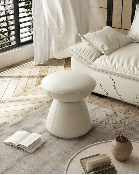 MOXER Elowen Premium Swivel Solid Wood Makeup Stool from MOXER