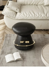 MOXER Elowen Premium Swivel Solid Wood Makeup Stool from MOXER