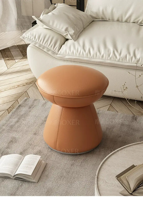 MOXER Elowen Premium Swivel Solid Wood Makeup Stool from MOXER