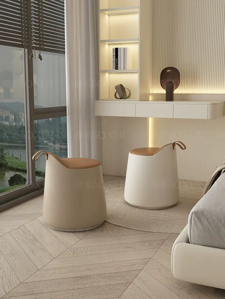 MOXER Ikebana Elegant Cream Makeup Stool from MOXER