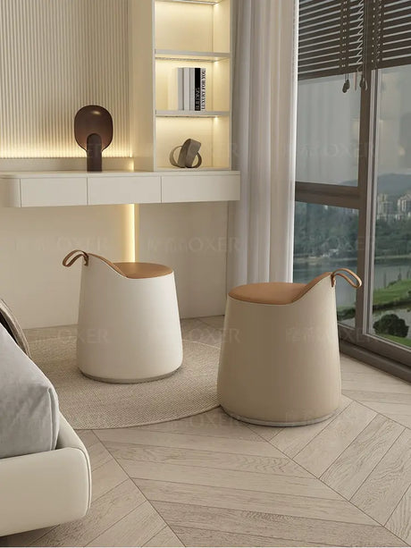 MOXER Ikebana Elegant Cream Makeup Stool from MOXER