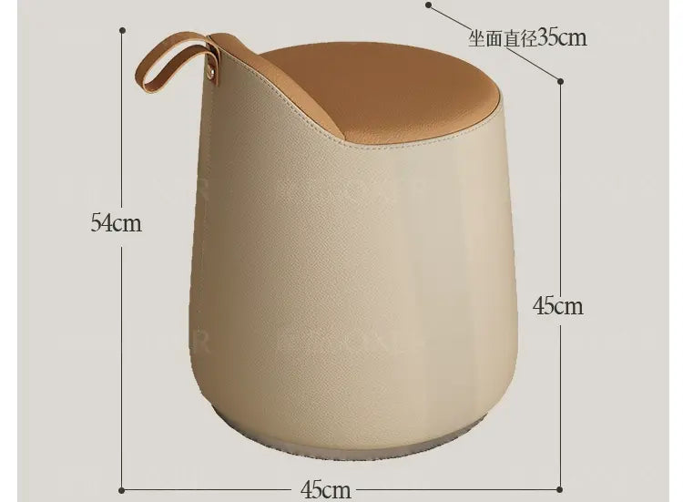 MOXER Ikebana Elegant Cream Makeup Stool from MOXER