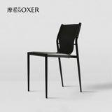 MOXER Iskandar Luxe Saddle Leather Dining Chair from MOXER