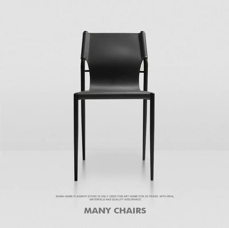 MOXER Iskandar Luxe Saddle Leather Dining Chair from MOXER