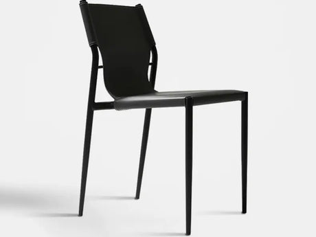 MOXER Iskandar Luxe Saddle Leather Dining Chair from MOXER