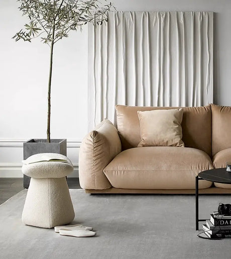 MOXER Isola Chic Leather Dressing Stool from MOXER