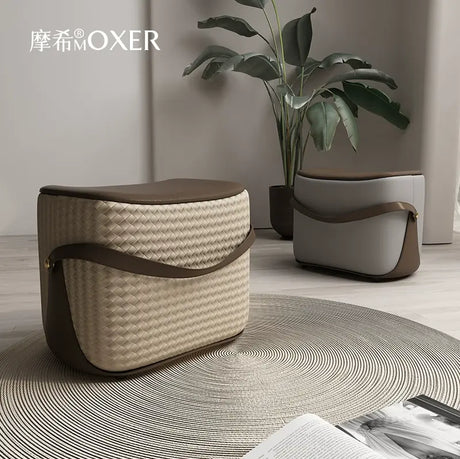 MOXER Isolde Elegant Solid Wood Footstool from MOXER