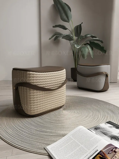 MOXER Isolde Elegant Solid Wood Footstool from MOXER