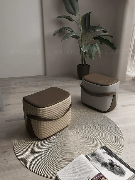MOXER Isolde Elegant Solid Wood Footstool from MOXER