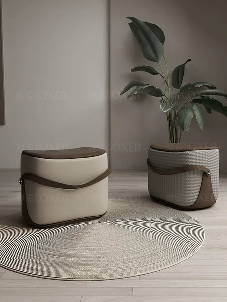 MOXER Isolde Elegant Solid Wood Footstool from MOXER
