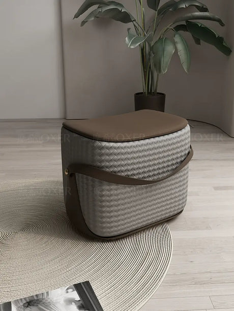 MOXER Isolde Elegant Solid Wood Footstool from MOXER