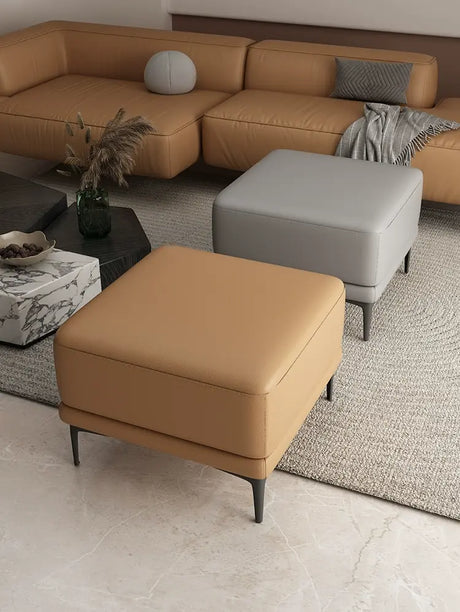 MOXER Juniper High-End Leather Footstool from MOXER