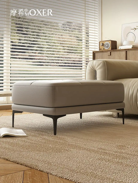 MOXER Juniper Solid Wood Footrest Compact Living Room Stool from MOXER