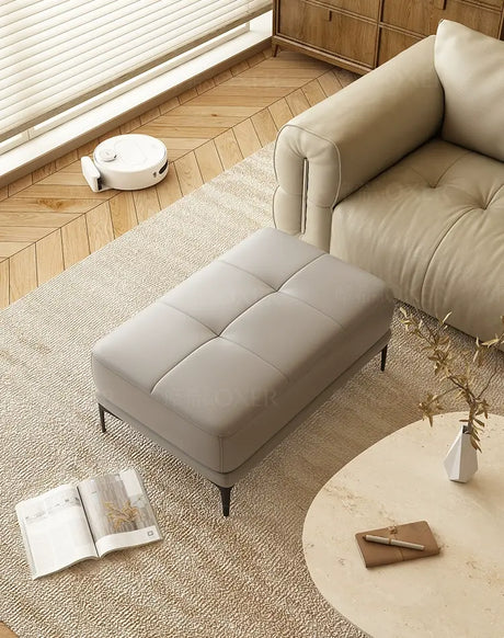MOXER Juniper Solid Wood Footrest Compact Living Room Stool from MOXER