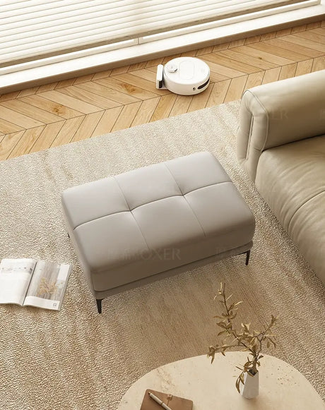 MOXER Juniper Solid Wood Footrest Compact Living Room Stool from MOXER