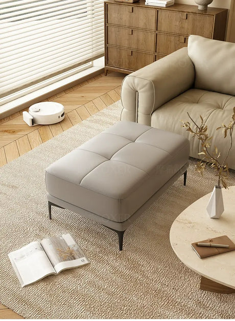 MOXER Juniper Solid Wood Footrest Compact Living Room Stool from MOXER