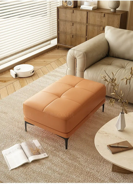 MOXER Juniper Solid Wood Footrest Compact Living Room Stool from MOXER