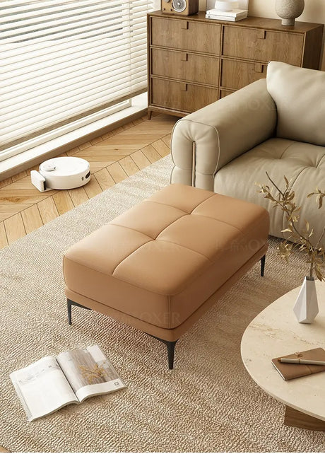 MOXER Juniper Solid Wood Footrest Compact Living Room Stool from MOXER