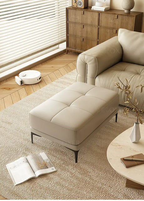 MOXER Juniper Solid Wood Footrest Compact Living Room Stool from MOXER
