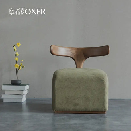 MOXER Kenshin Elegant Solid Wood Contrast Color Sofa Bench from MOXER