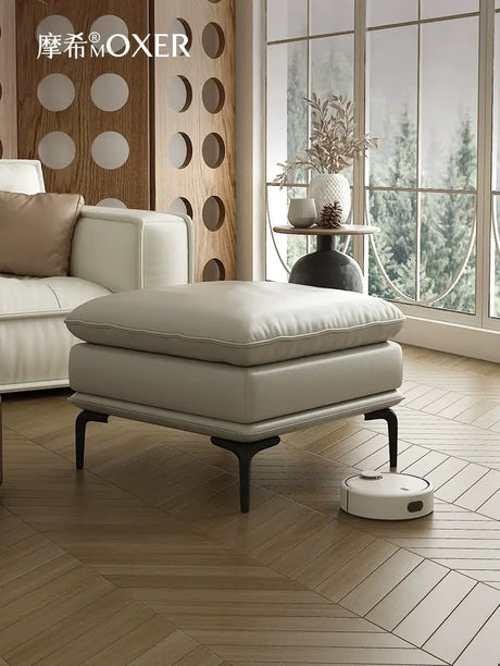 MOXER Kintsugi Elegant Luxury Leather Footstool from MOXER