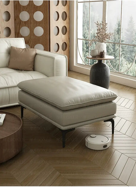 MOXER Kintsugi Elegant Luxury Leather Footstool from MOXER