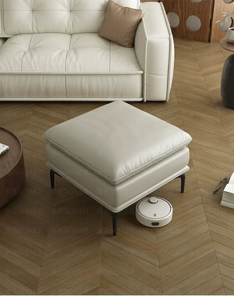 MOXER Kintsugi Elegant Luxury Leather Footstool from MOXER