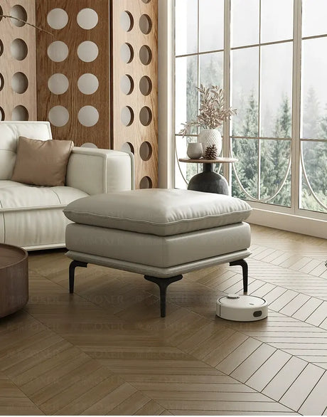 MOXER Kintsugi Elegant Luxury Leather Footstool from MOXER