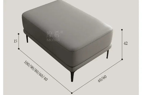 MOXER Lichtenstein Versatile Colorful Leather Stool from MOXER