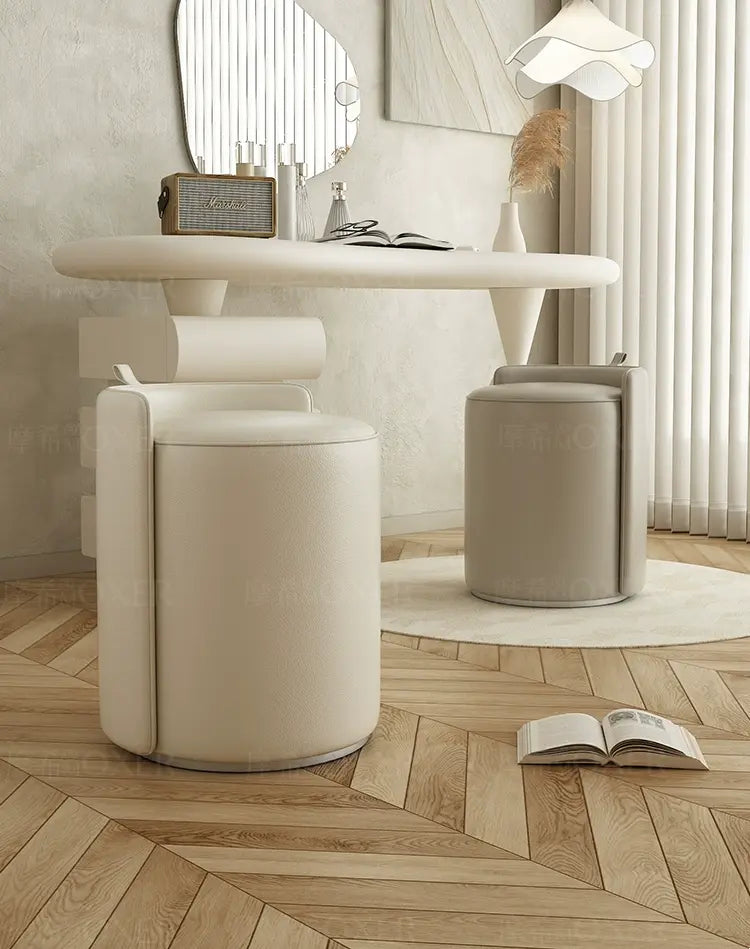 MOXER Nishikawa Elegant Luxury Swivel Makeup Chair from MOXER