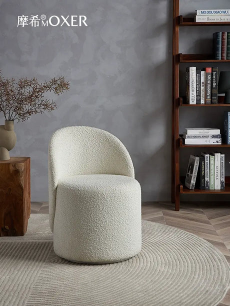 MOXER Santiago Elegant Beige Vintage Dressing Stool from MOXER
