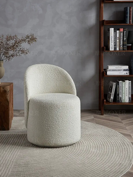 MOXER Santiago Elegant Beige Vintage Dressing Stool from MOXER